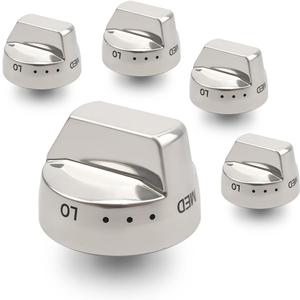 DG94-00945A Burner Control Dial Knobs Fit for Samsung Stove NX58H9500WS/AA/AC Series, Replace AP5957989, 5Pcs
