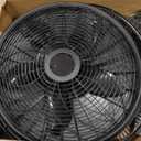 Lasko Adjustable Pedestal Fan - 18” - 1827 - Black | Oscillating Fan for Bedroom, 3 Cooling Speeds, Portable, Blue Plug Safety Technology, Manual Display and Controls