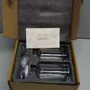 Molimoli Coffee Syrup Dispenser for Coffee Bar, Pump Dispenser, Glass Syrup Bottle w. Upgraded Pump, 16.9 oz 500 ml, Set of 2, Black