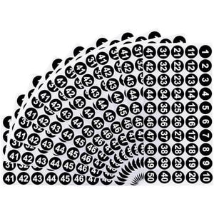 10 Pieces Number Stickers,Number Stickers 1-50,Vinyl Number Stickers,Stickers for Indoor, Outdoor,Number Stickers for Classroom,Office Number Stickers, Number Stickers for Storage, (1 Inch), Pack of 2 