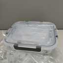 M MCIRCO [80 oz & 36 oz Extra Large Glass Food Storage/Baking Containers Set with Lids, 2 Pack 80 oz(10 cup)&2 Pack 36 oz (4.5 cup) Airtight Glass Container,Microwave,Oven,Freezer and Dishwasher