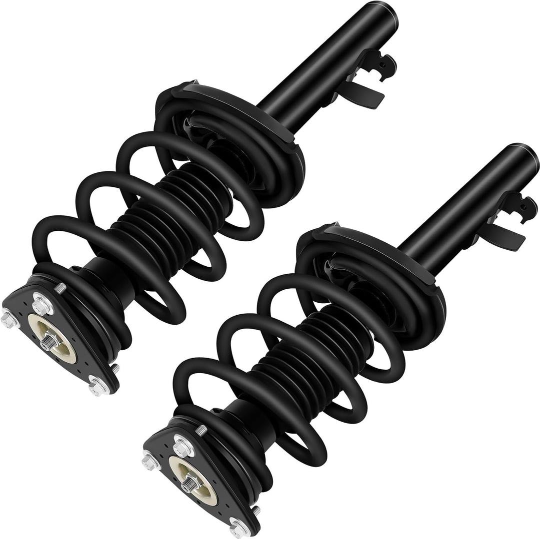 Front Left & Right Strut Coil Spring Complete Assembly fit 2013 for Ford Escape Replace 172619 172618 Complete Strut Assembly, Oversize, Black