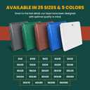 Large Waterproof Tarp - Heavy Duty 10 Mil Thick Poly Tarpaulin Ideal for Canopy Tents, Boats, RV or Pool Covers - Multipurpose Protective Tarps with Grommets for Indoor, Outdoor Use | 10' x 20' 2 Pack (Green-medium Weight Protection)