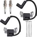 593872 Ignition Coil Compatible with 08P502 09P602 09P702 450E 550E Series EnginesReplace for 595009 593381 798534 799582 Model Lawn Mower