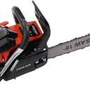 Chainsaw 18 inch Gas Powered, 58CC 4.4HP Handheld Cordless Gasoline Chain Saws 2-Stroke, Chainsaw for Trees Wood Forest Cutting