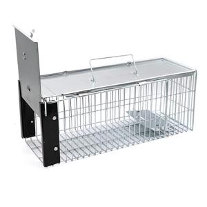 KMSUPERB Squirrel/Chipmunk Trap – Heavy Duty Humane Live Cage for Rats, Mice, Weasels, and Other Small Rodents – Outdoor Reusable Steel Animal Trap for Pati