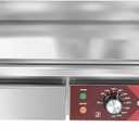 EGGKITPO Commercial Electric Griddle 29 Inch Large Countertop Griddle Non-Stick Flat Top Grill Stainless Steel Teppanyaki Griddle with Adjustable Temperature 90-575 for Restaurant Use 240V 3500W