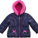 Arctic Quest Girls' Bib Snow Pants and Ski Jacket Water-resistant Snowsuit for Kids Winter Jacket for Girls Hooded (Pink, 4)