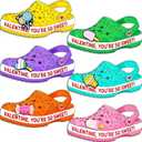 Valentines Day Cards for Kids School Classroom, 30 pcs Valentine's Cards with 30 Shoe Charms for Boys Girls, Valentine Exchange Gift & Classroom Celebration Favors