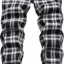 LZNEV Men's Slim Stretch Jeans Ripped Straight Fashion Jeans for Men Vintage Washed Denim Pants (G102 Black - 30)