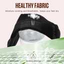 BAMBOO COOL Athletic Ankle Socks Womens Moisture-Wicking 5/6 Pairs | Anti-blister cushion, arch support, breathable & anti-odor; for running, hiking & daily wear. Machine washable. (M)