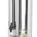 Commercial Coffee Urn 100 Cup/15L Coffee Dispenser with Upgraded Percolator, 304 Stainless Steel Hot Water Urn Beverage Dispenser with Keep Warm Mode, Large Coffee Maker for Catering Party