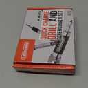 Luckyway Countersink Drill Bit Set #6, #8, #10 for Wood, Drill Counter Sink Flip Drive 3 in 1 Complete Unit Set, Including Philips2 Screw Bits 4-Piece