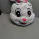Easter Party Rabbit Costume Bunny Costume Plush Halloween Animal Mascot Costume (White, M)