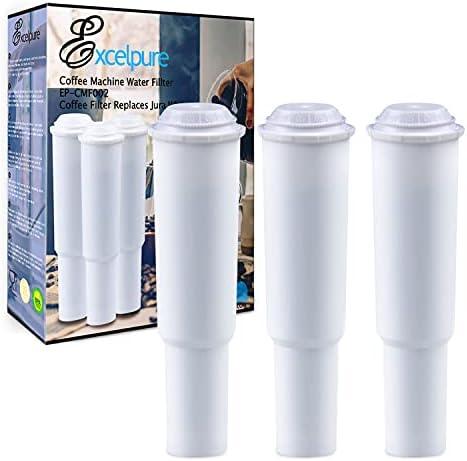 EXCELPURE Coffee Machine Water Filter Replacement, Compatible With Jura Clearyl White, Capresso C1000/ C3000 and Jura S7/ S9 (3 Pack)
