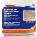 Frost King AC9H Indoor Quilted 2-Piece Standard Air Conditioner Cover 25" wide by 17" tall by 4" deep- Beige