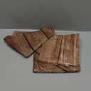 Irenare 8 Pcs Brown Wood Grain Tablecloths Rustic Plastic Table Covers for Rectangle Table, Vintage Farmhouse Tablecloth Decorations for Western Barn Birthday Wedding (54 x 108 Inches)