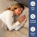Queen Size 4 Piece Sheet Set - Comfy Breathable & Cooling Sheets - Hotel Luxury Bed Sheets for Women & Men - Deep Pockets, Easy-Fit, Extra Soft and Wrinkle Free Sheets - Cream Oeko-Tex Bed Sheet Set