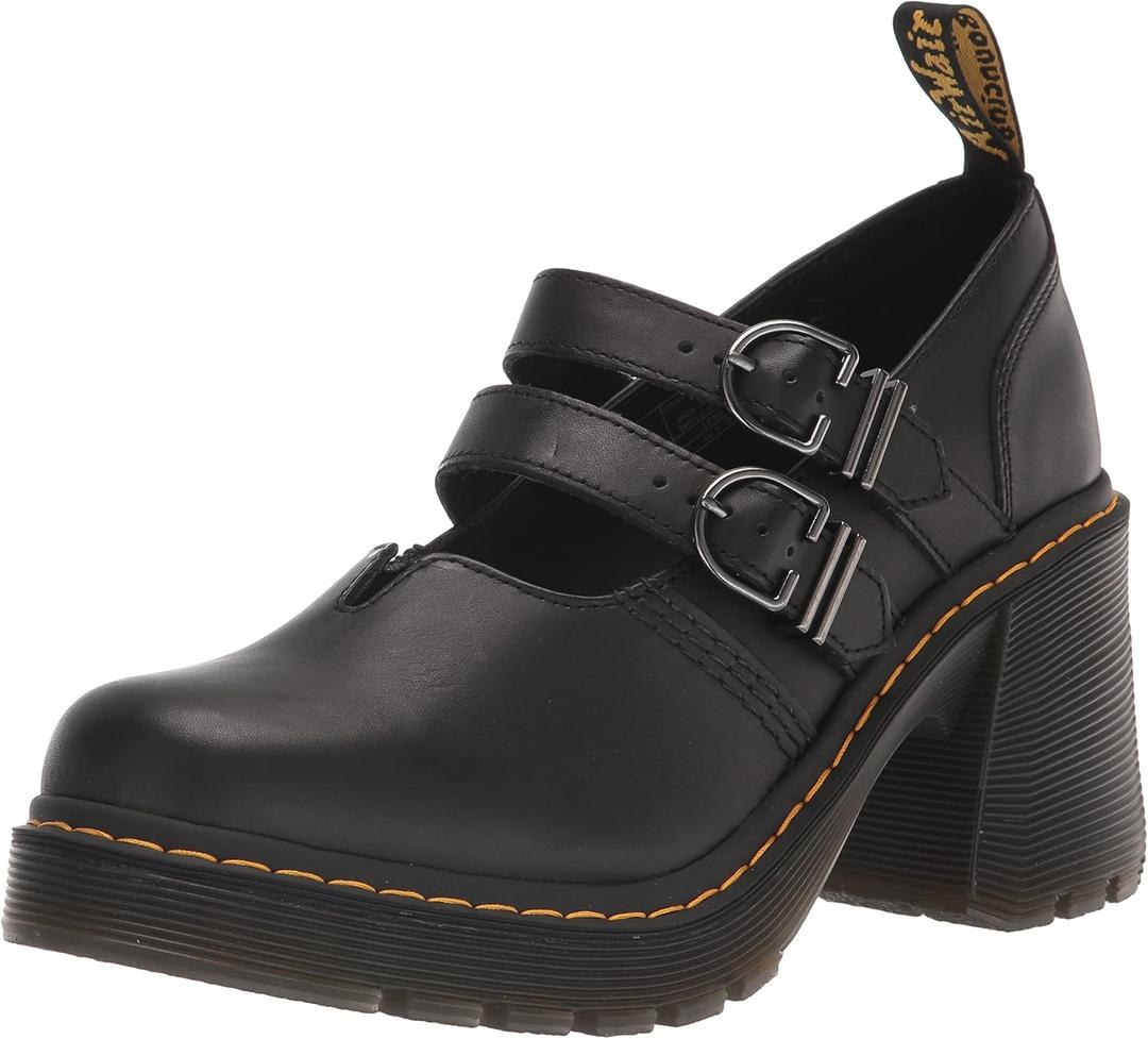 Dr. Martens Women's Eviee Platform (9, Black Sendal)