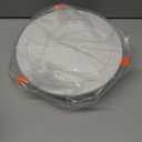 [Upgraded] HG Power 6 Inch Round Vent Cover with Adjustable Panel & Removable Mesh Screen  ABS Ceiling Diffuser with Lock-Clip Design for HVAC, Bathroom, Kitchen, Wall and Duct Air Vents, White