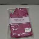 Missufe Women's Summer Boat Neck Short Sleeve Cut Out Knit Bodycon Casual Dress S