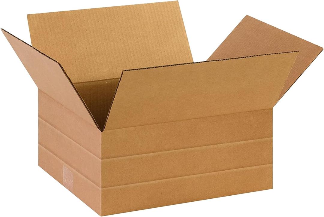 Partners Brand 14 x 12 x 6 Corrugated Cardboard Boxes, 14"L x 12"W x 6"H, Pack of , 25 | Shipping, Packaging, Moving, Storage Box for Business, Strong Wholesale Bulk Boxes 14126