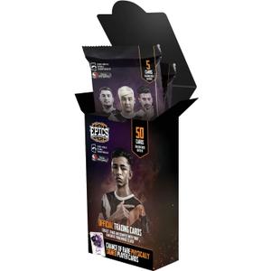 Epics PUBG Mobile NFT Hybrid Trading Cards - Box of 50 Unique Trading Cards, Black