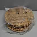 13 in Round Woven Placemats Plate Chargers Set of 10, Boho Farmhouse Rustic Woven Place Mats for Dining Table Decor, Rattan Wicker Table Mats Jute Braided Chargers for Dinner Plates (Natural Color)