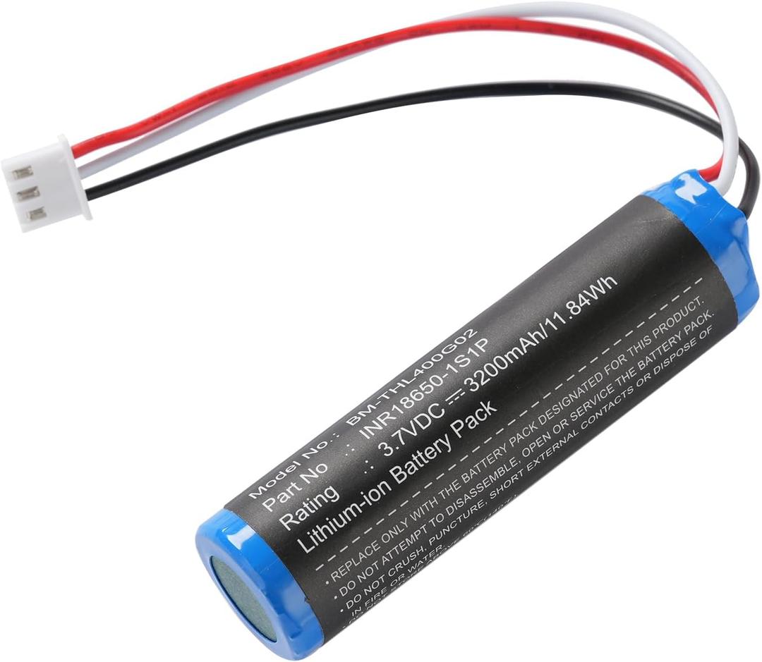 Rechargeable Battery INR18650-1S1P Replacement for Thera Dome LH40 LH80 LH80 Pro (3200mAh)