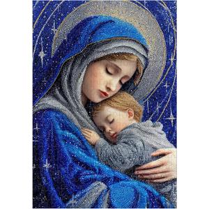 Great Jigsaw Puzzles for Adults 300 Pieces Starry Mosaic Art Religious Lady Puzzles for Adults Toys Gift Family Decoration Kids Puzzle
