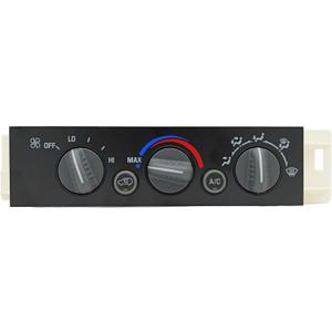 599-007 9378815 HS505 AC Heater Climate Control Switch Panel Module Without Rear Window Defogger for 1996-1999 Chevy GMC C1500 C2500 C3500 K1500 K2500 K3500 Pickup Truck 15-72548 16238895 16231175