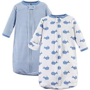Hudson Baby Unisex Baby Cotton Long-Sleeve Wearable Sleeping Bag, Sack, Blanket 3-9 M