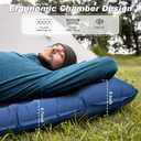 Camping Sleeping Pad, Extra Thickness 4.7 Inch Inflatable Sleeping Mat Ultralight Waterproof Camping Mat with Built in Pump Air Mattress for Backpacking, Hiking, Tent, Travel