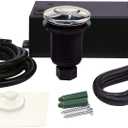 EZ-FLO Garbage Disposal Air Switch Kit, Sink Top Disposer for Island Installation, Short Polished Chrome Button, 86725