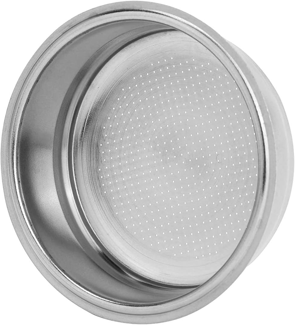 51mm Stainless Steel Coffee Filter Basket, 1 Cup Coffee 51mm Single Wall non-pressurized Filter Basket, Please check the size and shape carefully (1 Cup Single Wall)