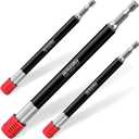 Geinxurn 6 Impact Screwdriver Bit Holders Extra Long, 3Pcs Magnetic Extension Quick-Change Socket Drill Bit Holder Cr-V Steel Hex Shank Quick Release Drill Bit Guide