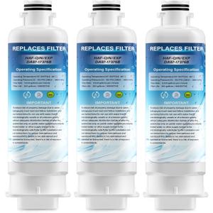 DA97-17376B Replacement for Samsung HAF-QIN/EXP, DA97-08006C, RF28R7201SR, RF28R7351SG, RF23M8070SG, RF23M8090SG Water Filters,Pack of 3