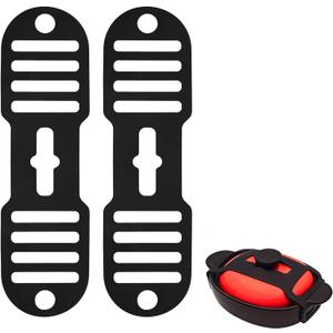 2 Pcs Silicone Lid Lock Strap for Crockpot Slow Cooker, Black Universal Crockpot Lid Holder & Silicone Strap, Heat-Resistant & No-Spill, High Elasticity, Not Easily Damaged