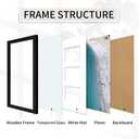 10x20 Picture Frame with Tempered Glass, 5x7 Picture Frame Collage, Display Three 5x7 Photos with Mat or 10 x 20 Pictures without Mat - Horizontal or Vertical Wall Mounting, 2 Pack, Black
