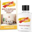 White Touch Up Paint, Cabinet Furniture 40ml Multi-Surface Paint for Wall with Brush Waterproof and Quick Drying, Brush in Bottle for Home Repairs, Walls,Door, Kitchen,Wood,Fence,Ceiling