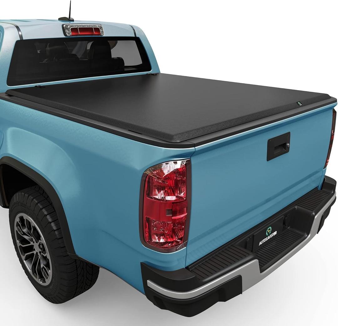 AUTOSAVER88 Soft Tri fold Truck Bed Tonneau Cover Compatible with 2015-2025 Chevy Colorado/GMC Canyon 5.2 ft Bed