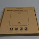 Digital Bathroom Scales for Body Weight, Weight Scale with High Precision Sensors Accurate Round Corner Design LED Display 400lbs/180kg (Black)