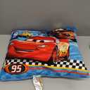 NoJo Disney Cars Radiator Springs Lightning McQueen & Tow-Mater Decorative Throw Pillow  Soft and Comfortable