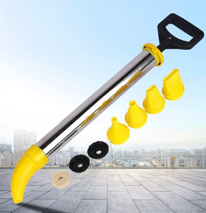 Mortar Pointing Grouting Gun Mortar Sprayer Applicator Stainless Steel Cement Caulking Gun Cement Caulking Pump with 5 Nozzle