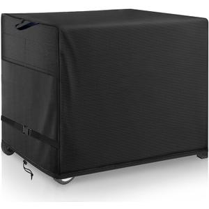Outdoor Prep Table Cover- Heavy Duty Waterproof Cover for Outdoor Stainless Steel Table,Compatible with 42 inch Outdoor Utility Cart and Storage Cabinet Black