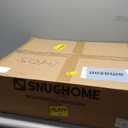 Snughome Cat Litter Box Enclosure with Cat Tree Tower and Condo, Hidden Washroom Furniture with Sisal Scratching Post and Soft Plush Perch, Wooden Cat Furniture with Multiple Platforms, White