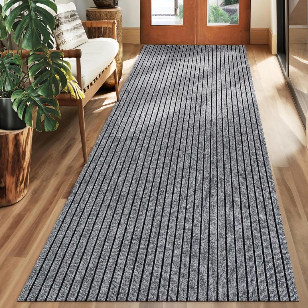 koloko 2ft x 6ft Runner Rug Non-Slip Outdoor Indoor Carpet Runner Custom Size Floor Runners Area Rugs Mat with Rubber Backing for Hallway Entryway Balcony Patio Kitchen Garage Stair Laundry