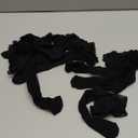 Women Lace Ruffle Socks Fashion Fancy Lovely Girl Socks 3 Pairs (Black)