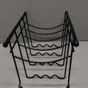 SunnyPoint Metal Heavy Duty Kitchen Countertop Cabinet Pantry Pan, Pot Lid, and Pot Organizer Rack Holder, 9.25 x 10.4 x 13.25 Inch, Black