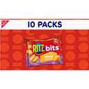 RITZ Bits Cheese Sandwich Crackers, Lunch Snacks, 10 Snack Packs (EXP 05/19/26)